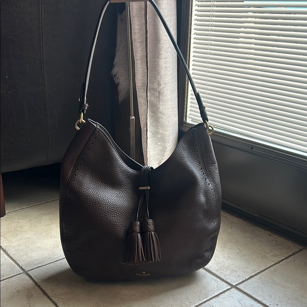 Kate Spade Dark Brown Hobo Bag